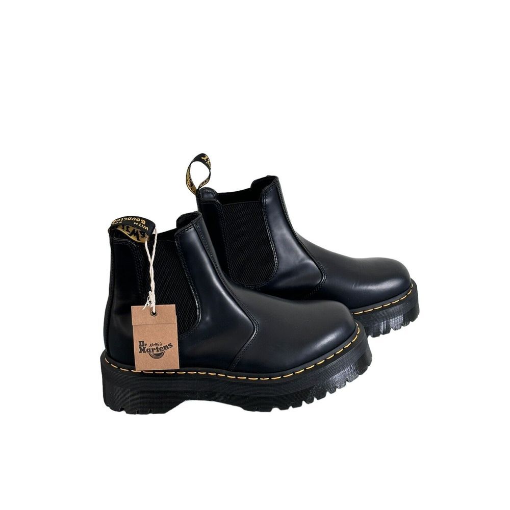 Dr. Martens Black Platform Chelsea Boots